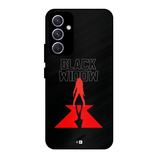 Black Widow Metal Back Case for Galaxy A54