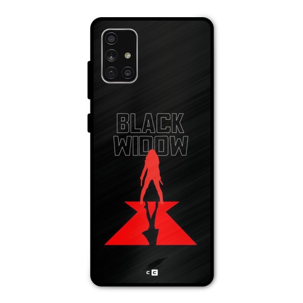 Black Widow Metal Back Case for Galaxy A71