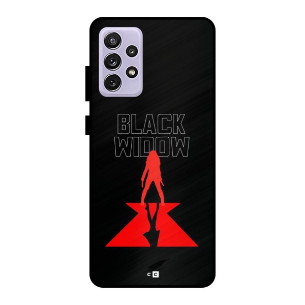 Black Widow Metal Back Case for Galaxy A72