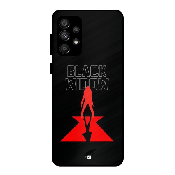 Black Widow Metal Back Case for Galaxy A73 5G