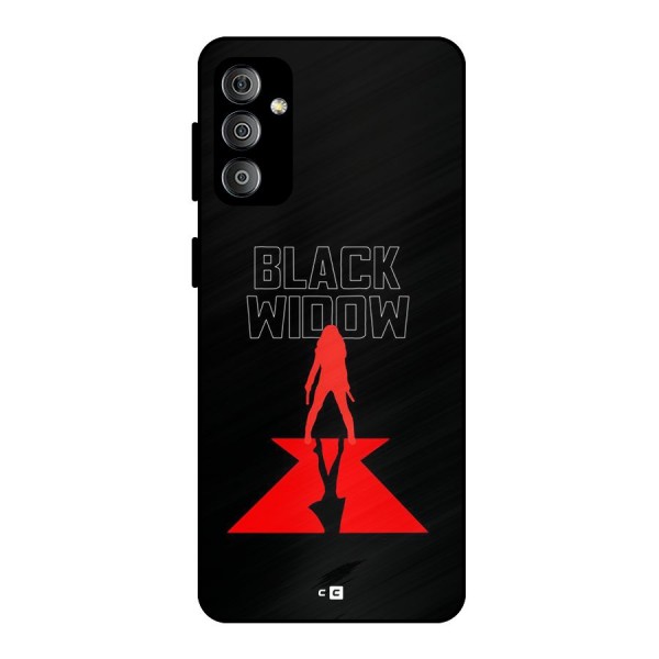 Black Widow Metal Back Case for Galaxy F23