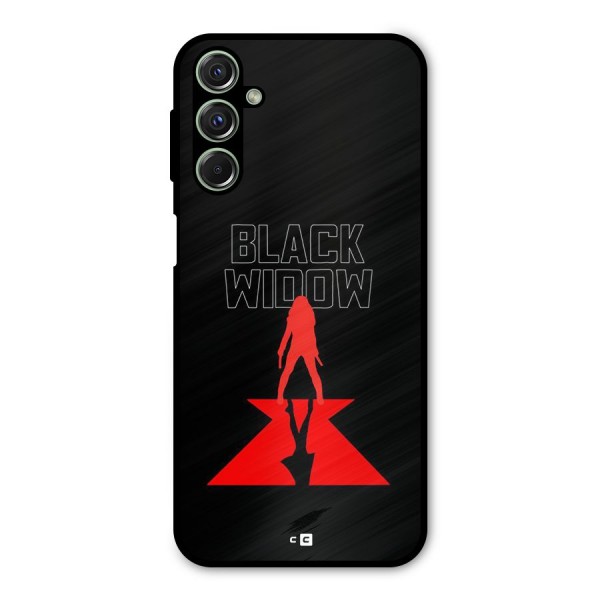 Black Widow Metal Back Case for Galaxy F34