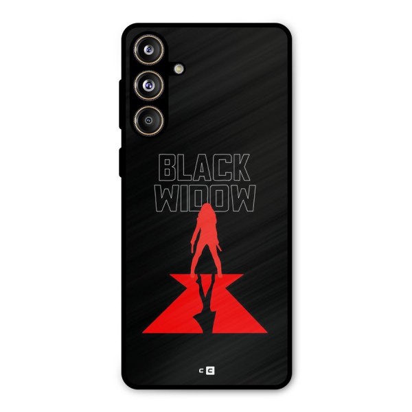 Black Widow Metal Back Case for Galaxy F55