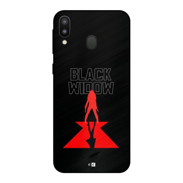 Black Widow Metal Back Case for Galaxy M20