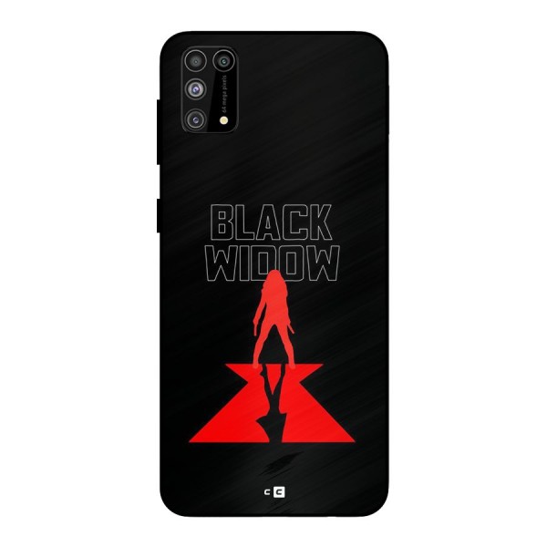 Black Widow Metal Back Case for Galaxy M31