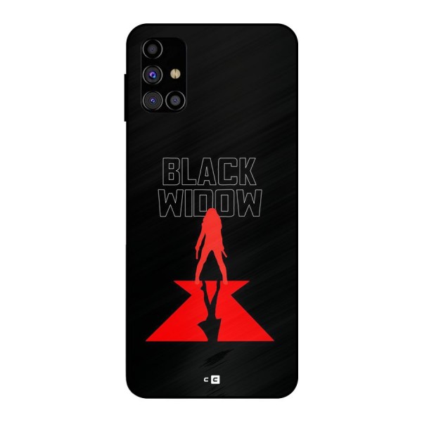 Black Widow Metal Back Case for Galaxy M31s