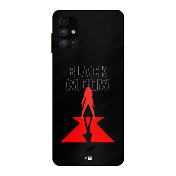 Black Widow Metal Back Case for Galaxy M51