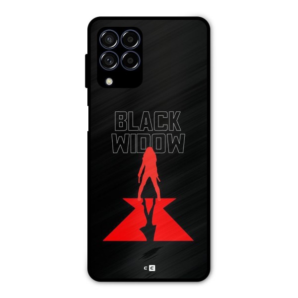 Black Widow Metal Back Case for Galaxy M53 5G