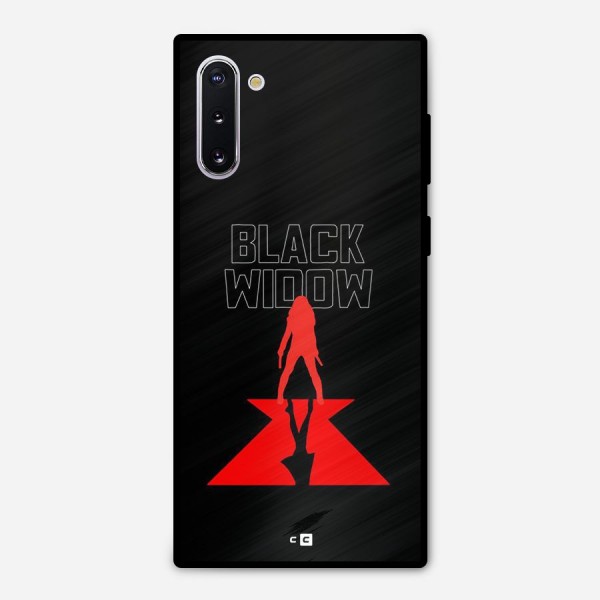 Black Widow Metal Back Case for Galaxy Note 10