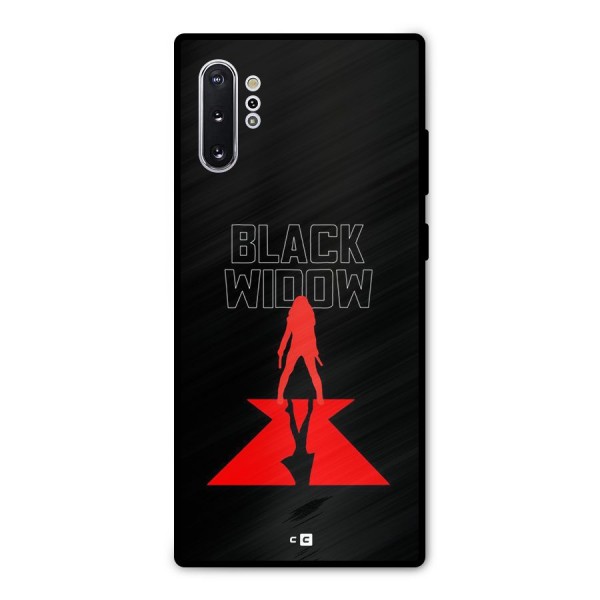 Black Widow Metal Back Case for Galaxy Note 10 Plus