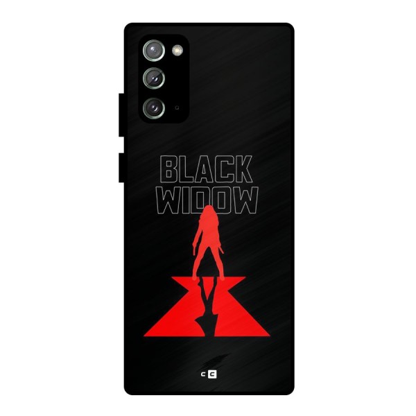 Black Widow Metal Back Case for Galaxy Note 20