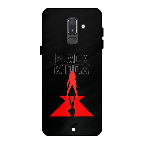 Black Widow Metal Back Case for Galaxy On8 (2018)