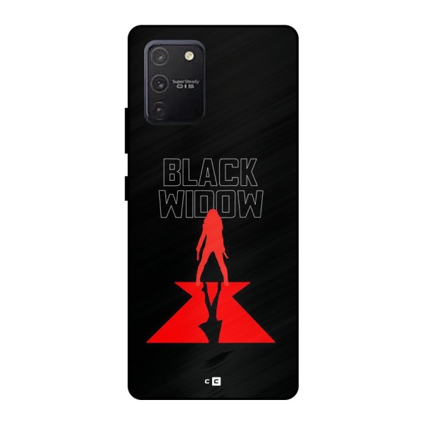 Black Widow Metal Back Case for Galaxy S10 Lite