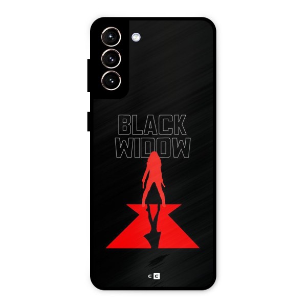 Black Widow Metal Back Case for Galaxy S21 Plus