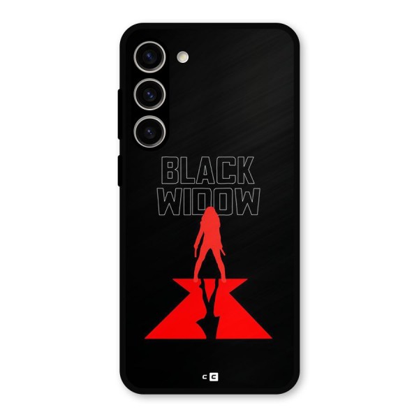 Black Widow Metal Back Case for Galaxy S23 Plus