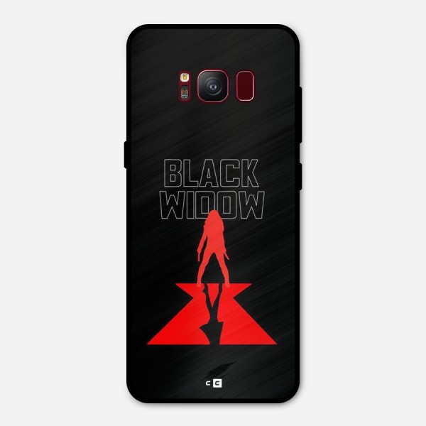 Black Widow Metal Back Case for Galaxy S8