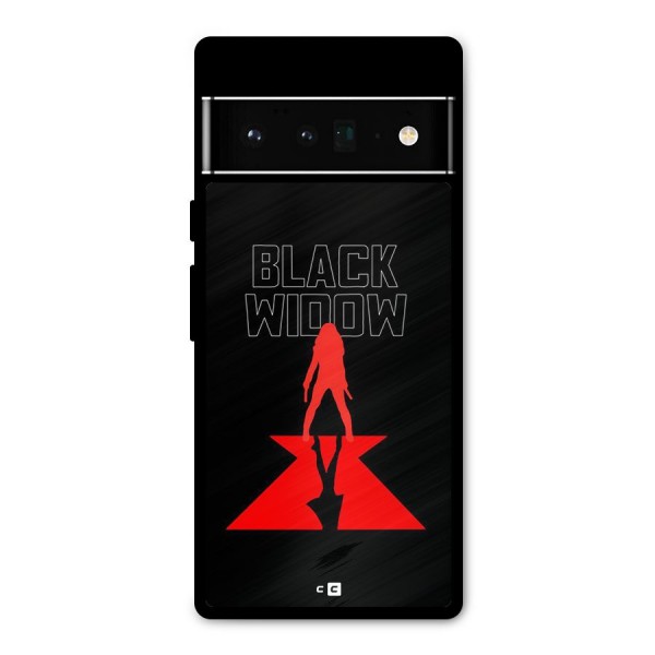 Black Widow Metal Back Case for Google Pixel 6 Pro