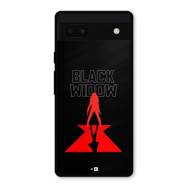 Black Widow Metal Back Case for Google Pixel 6a