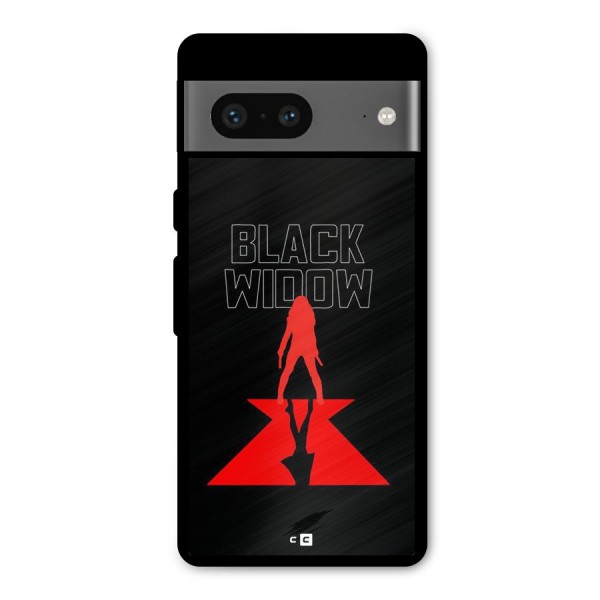 Black Widow Metal Back Case for Google Pixel 7