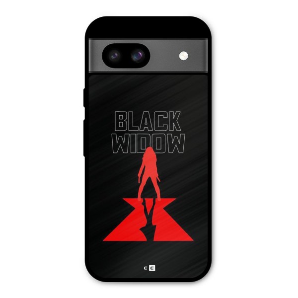 Black Widow Metal Back Case for Google Pixel 8a