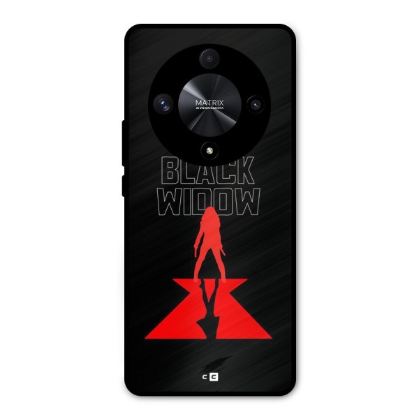 Black Widow Metal Back Case for Honor X9b