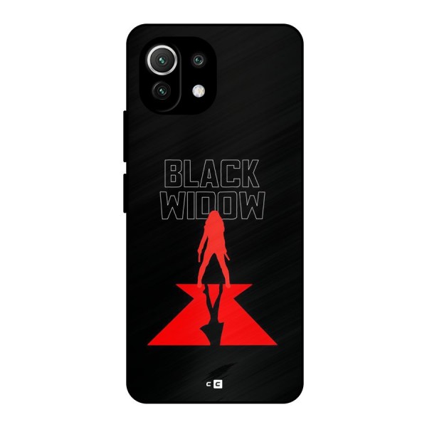 Black Widow Metal Back Case for Mi 11 Lite