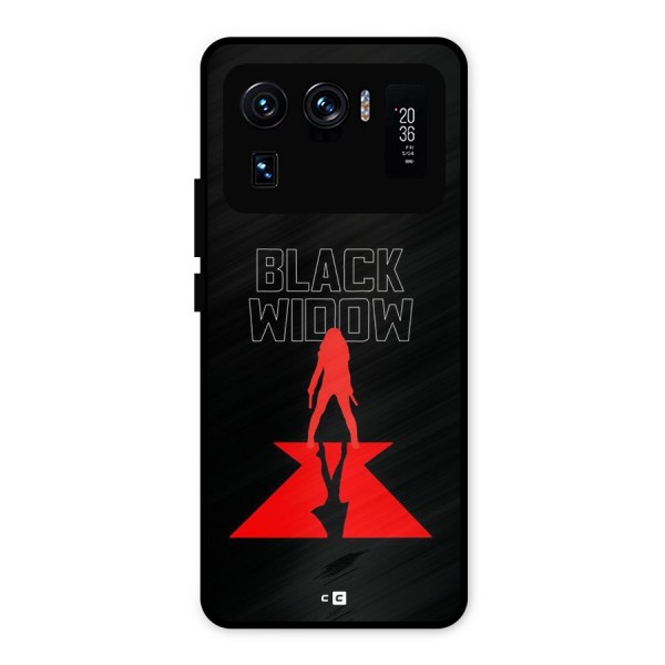 Black Widow Metal Back Case for Mi 11 Ultra