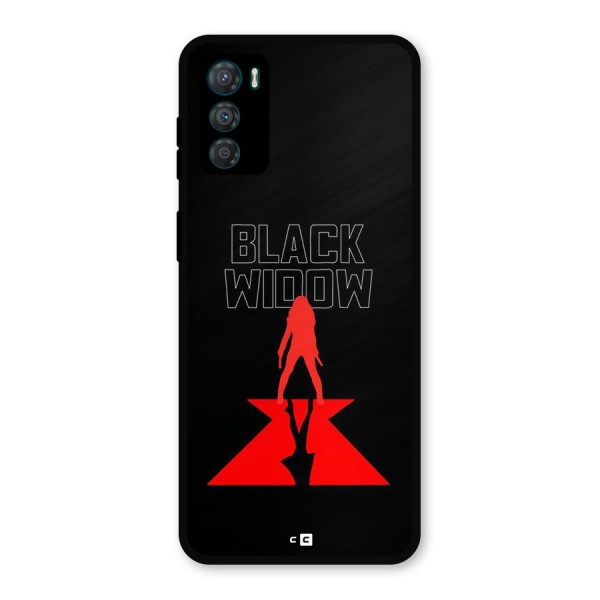 Black Widow Metal Back Case for Moto G42