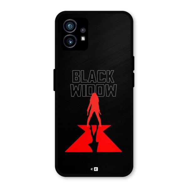 Black Widow Metal Back Case for Nothing Phone 1