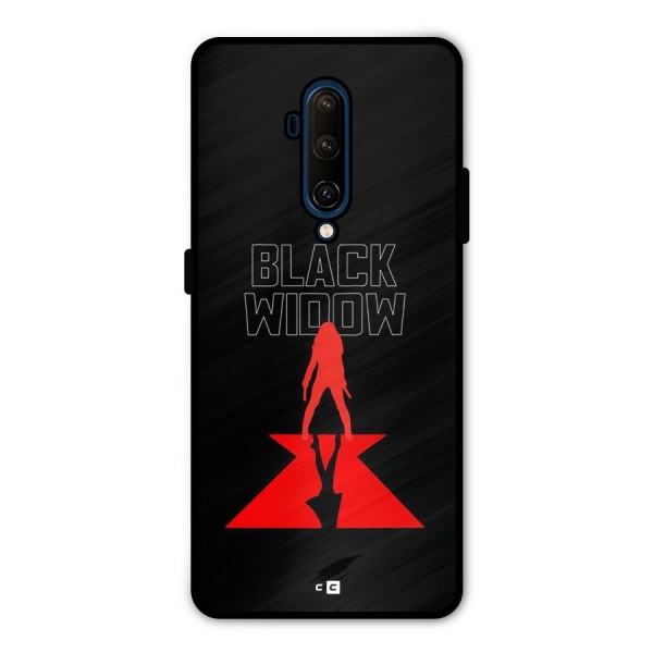 Black Widow Metal Back Case for OnePlus 7T Pro