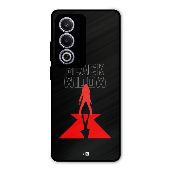 Black Widow Metal Back Case for Oppo A3 Pro