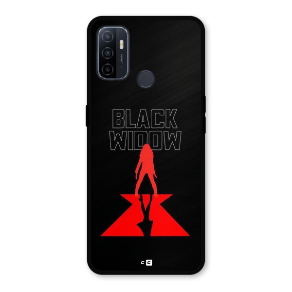 Black Widow Metal Back Case for Oppo A53