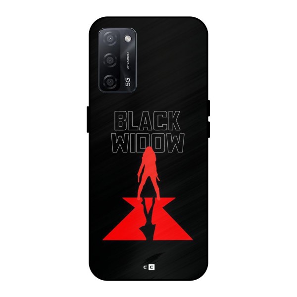 Black Widow Metal Back Case for Oppo A53s 5G