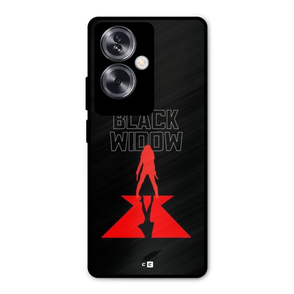 Black Widow Metal Back Case for Oppo A79 5G