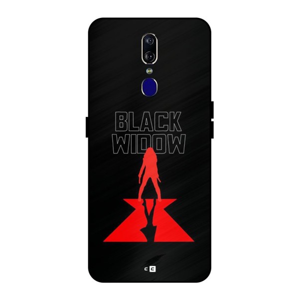 Black Widow Metal Back Case for Oppo F11