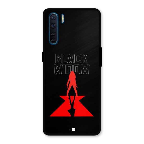 Black Widow Metal Back Case for Oppo F15