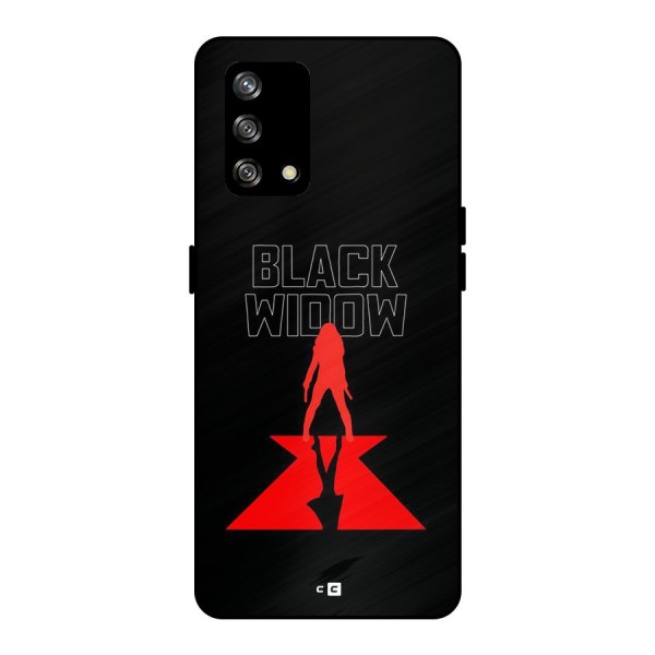 Black Widow Metal Back Case for Oppo F19