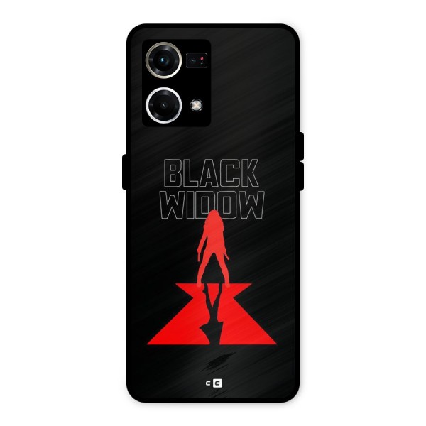 Black Widow Metal Back Case for Oppo F21 Pro 4G