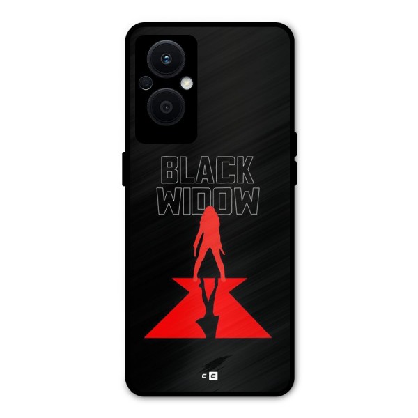 Black Widow Metal Back Case for Oppo F21 Pro 5G