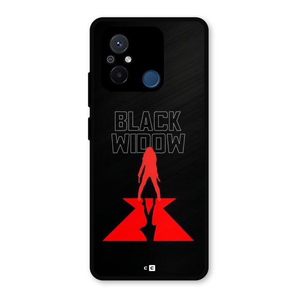 Black Widow Metal Back Case for Poco C55