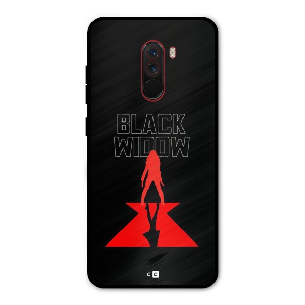 Black Widow Metal Back Case for Poco F1