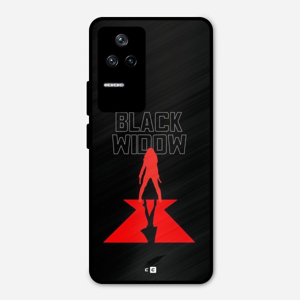 Black Widow Metal Back Case for Poco F4 5G