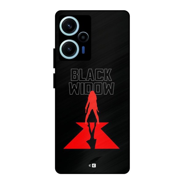 Black Widow Metal Back Case for Poco F5