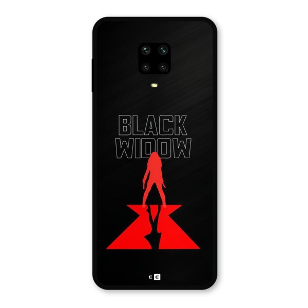 Black Widow Metal Back Case for Poco M2