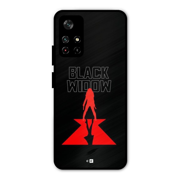 Black Widow Metal Back Case for Poco M4 Pro 5G