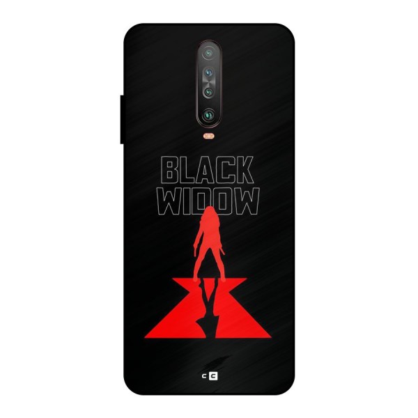 Black Widow Metal Back Case for Poco X2