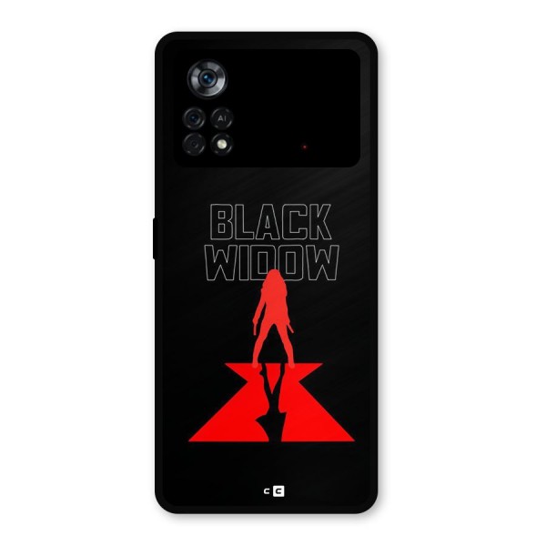 Black Widow Metal Back Case for Poco X4 Pro 5G