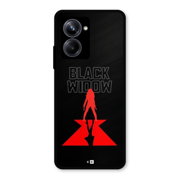 Black Widow Metal Back Case for Realme 10 Pro