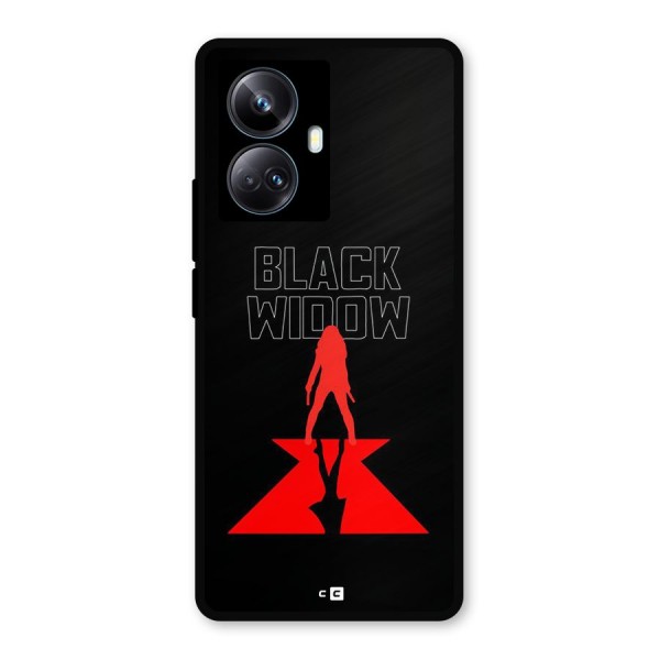 Black Widow Metal Back Case for Realme 10 Pro Plus