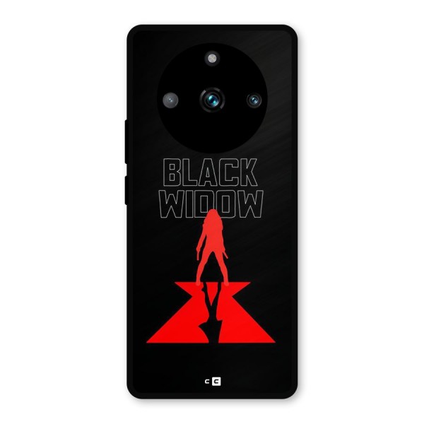 Black Widow Metal Back Case for Realme 11 Pro